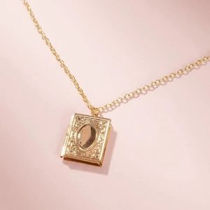 *Kitty* Book Locket Pendant Necklace